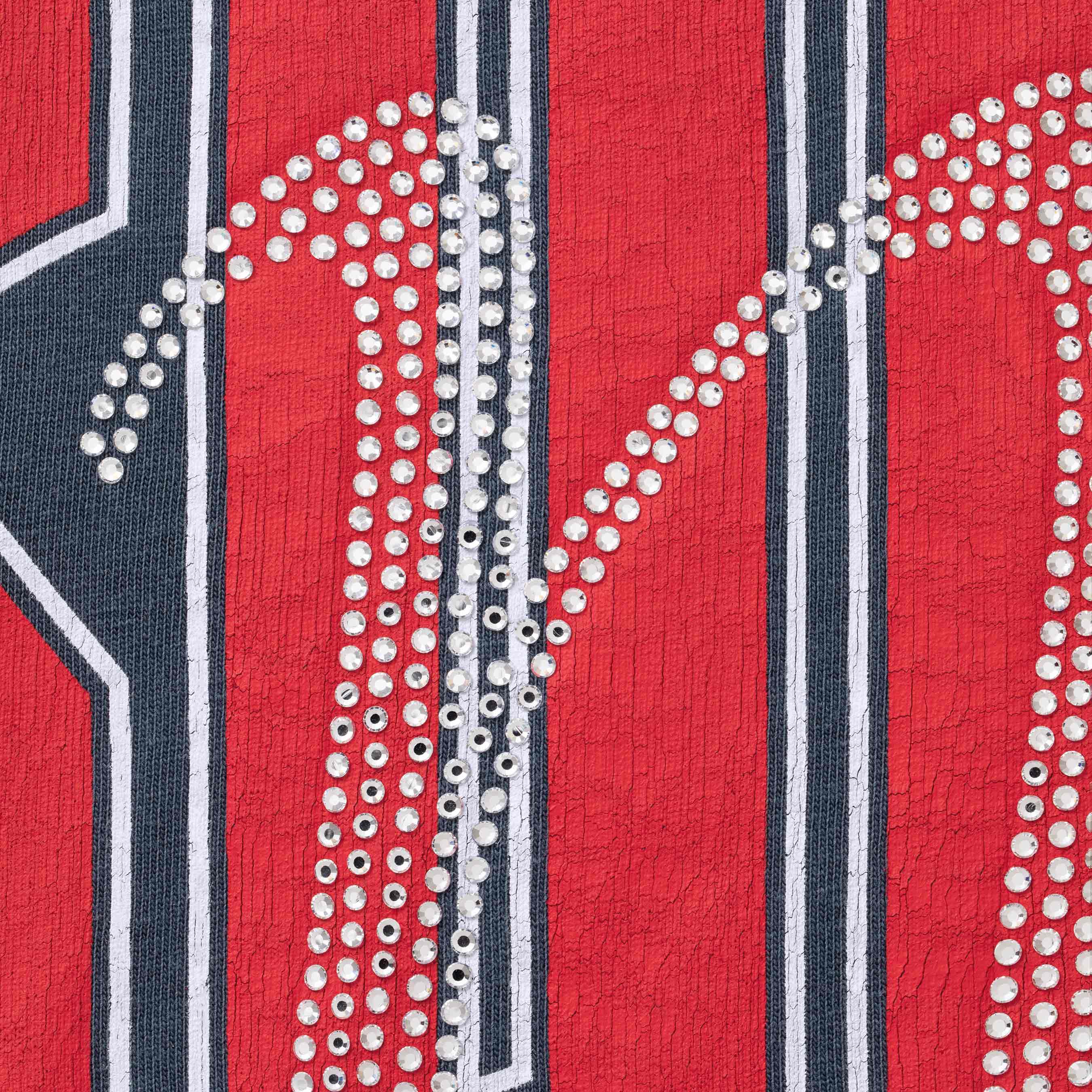 Rhinestone Script S/S Top view 12